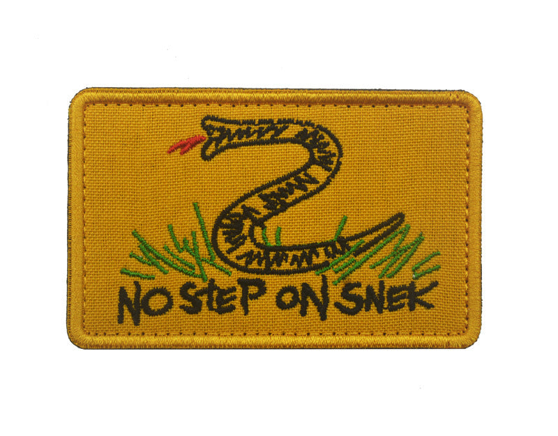 No Step on Snek morale Patch - Durable Embroidered Tactical Morale Patch for Collectors and Enthusiasts