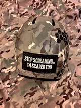 PatchPanel Stop Screaming I’m Scared Too Glow Patch + Sticker