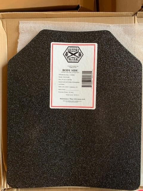 Level III Curved Plates 10x12 or 8x10- 2 plates made from AR500 Steel