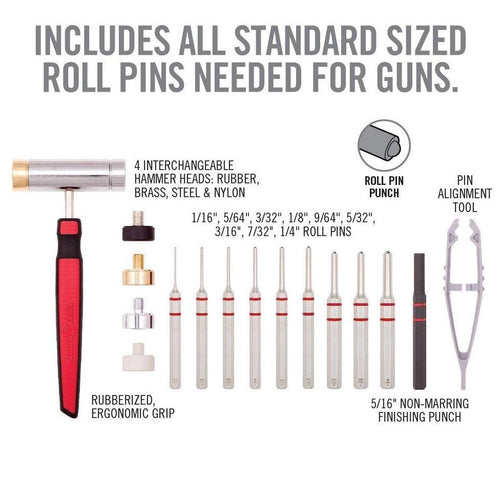 Accu-Punch™ Hammer & Roll Pin Punch Set