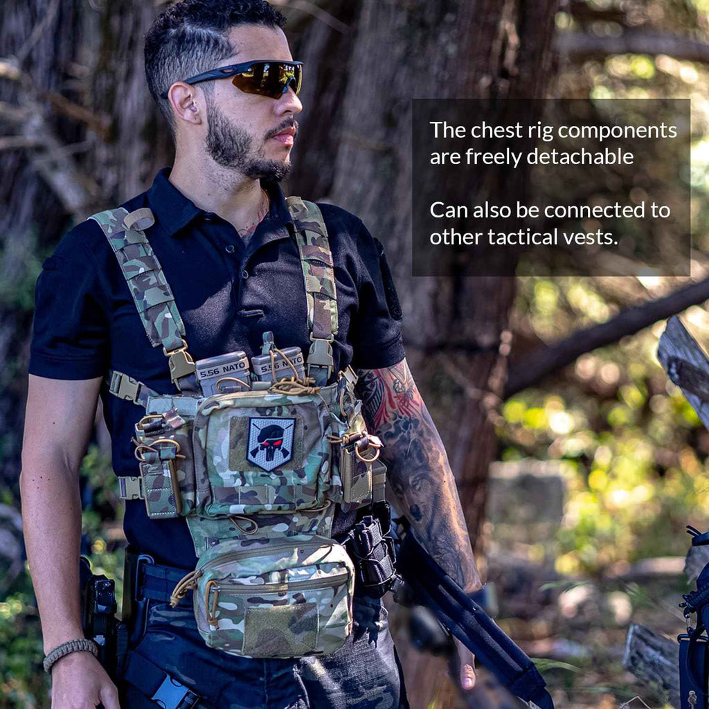 Votagoo Tactical Chest Rig – Adjustable & Detachable Design