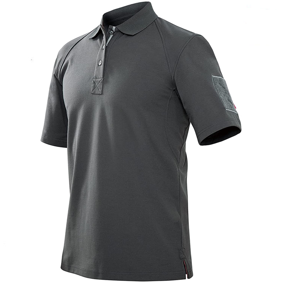 Men's Tactical Polo Shirt - Classic Fit Short Sleeve Performance Wear