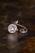 40 Caliber Bullet Head Stud Earrings, S&W, Ammo Studs