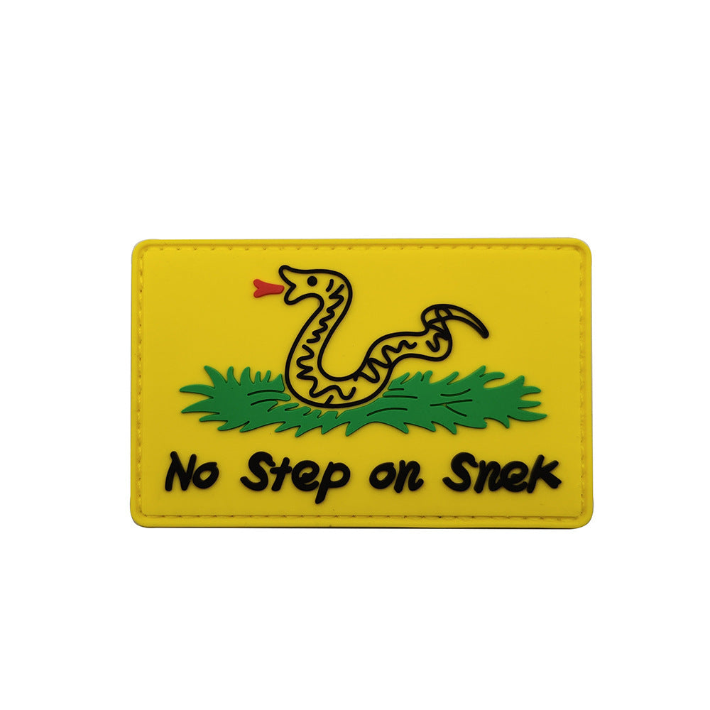 No Step on Snek morale Patch - Durable Embroidered Tactical Morale Patch for Collectors and Enthusiasts