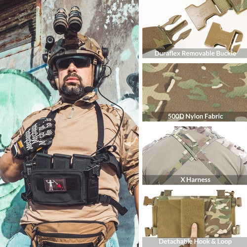 VOTAGOO D3CRM Tactical Chest Rig for Shooting Hunting