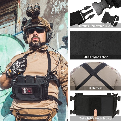 VOTAGOO D3CRM Tactical Chest Rig for Shooting Hunting