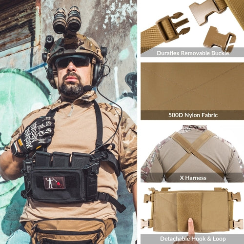 VOTAGOO D3CRM Tactical Chest Rig for Shooting Hunting