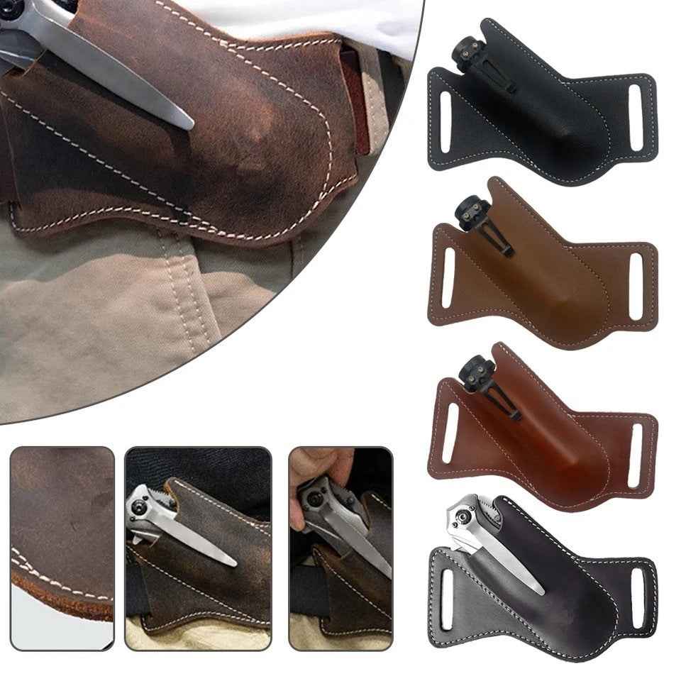 Cowhide Utility Sleeve — Durable Protective Cover for Tools and Gear