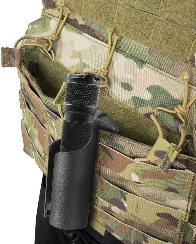 Holster-Non Molle, Duty Belt Only. for E9RG4, M5Gen3 and other Torches with 1" Diameter