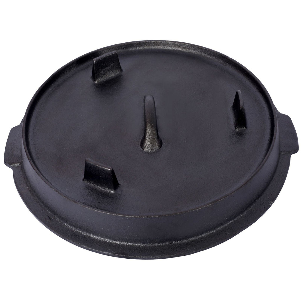 Outdoor Camping Deep Pot for Cooking, Barbecue, and Baking Over Campfire with Leg Base
