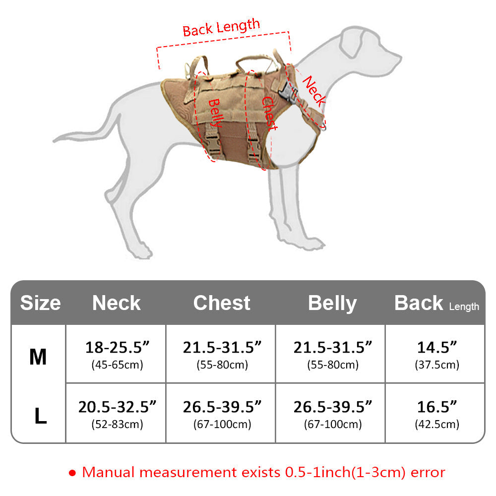 High Strength Tactical Dog Harness - Stylish and Durable Design