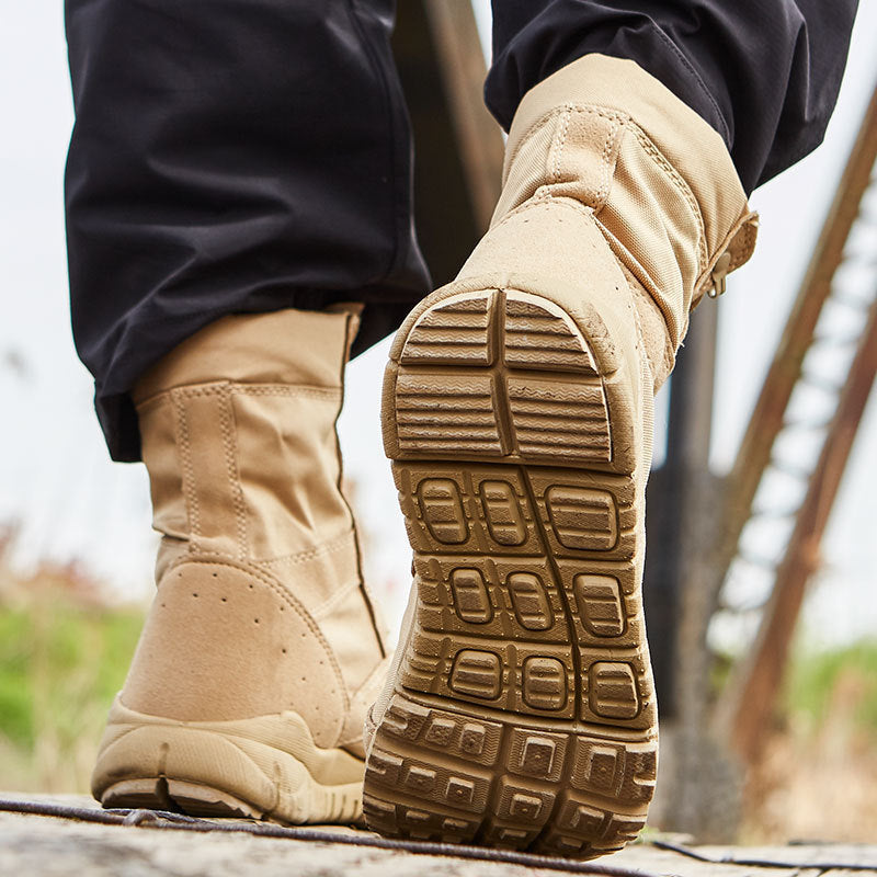 Summer Tactical Desert Combat Boots for Outdoor Climbing and Adventure