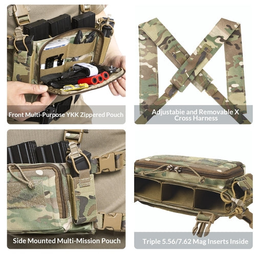 VOTAGOO D3CRM Tactical Chest Rig for Shooting Hunting