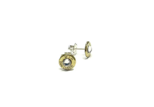 9mm Bullet Head Stud Earrings  Bullet Jewelry