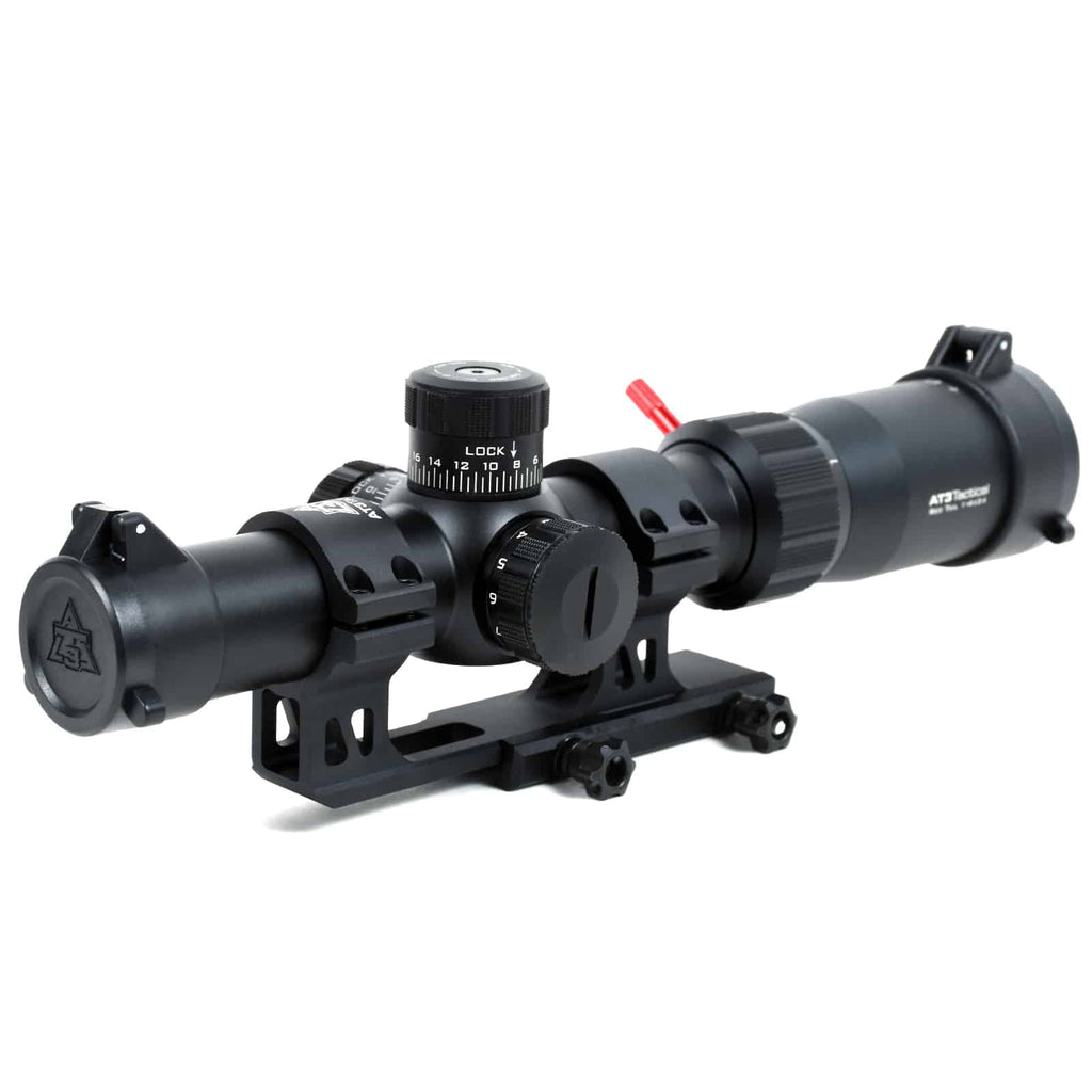 AT3 Red Tail LPVO Rifle Scope - 1-4x or 1-6x Illuminated BDC
