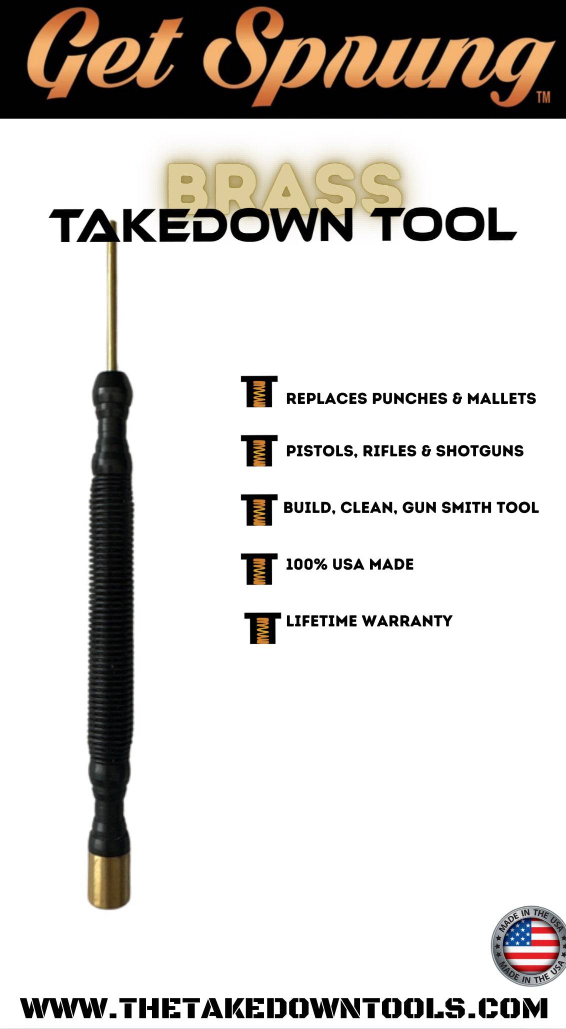 The Takedown Tools: Brass Hammer & 3/32" Brass Rol Pin Punch