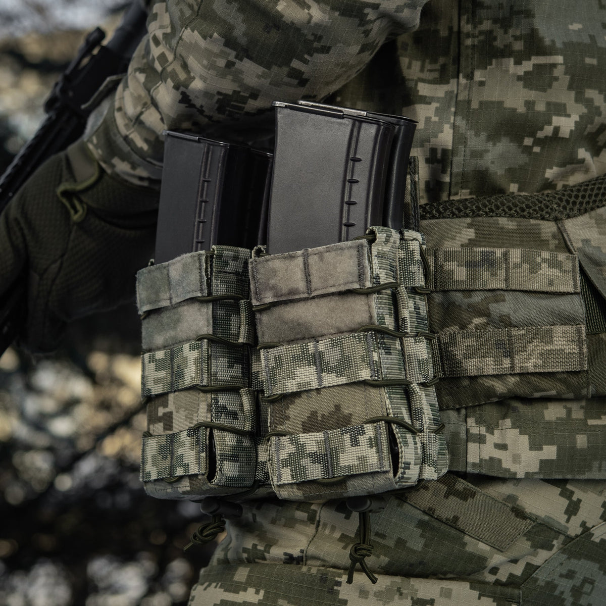 M-Tac Double AR/AK Mag Pouch with Flap