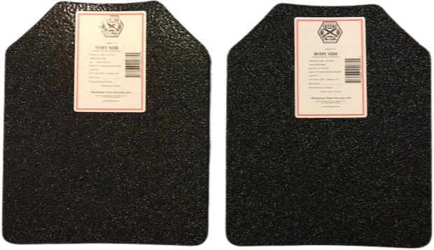 Level III Curved Plates 10x12 or 8x10- 2 plates made from AR500 Steel