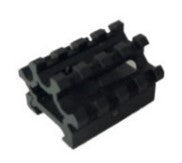 Maxtact Short 45 Degree Tri-Rail Offset Riser