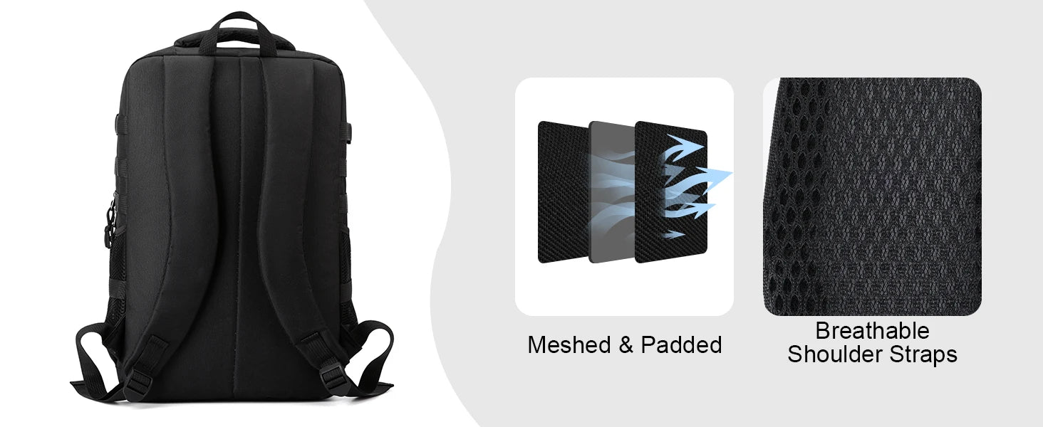 Tactical Backpack  (Black, 20L)