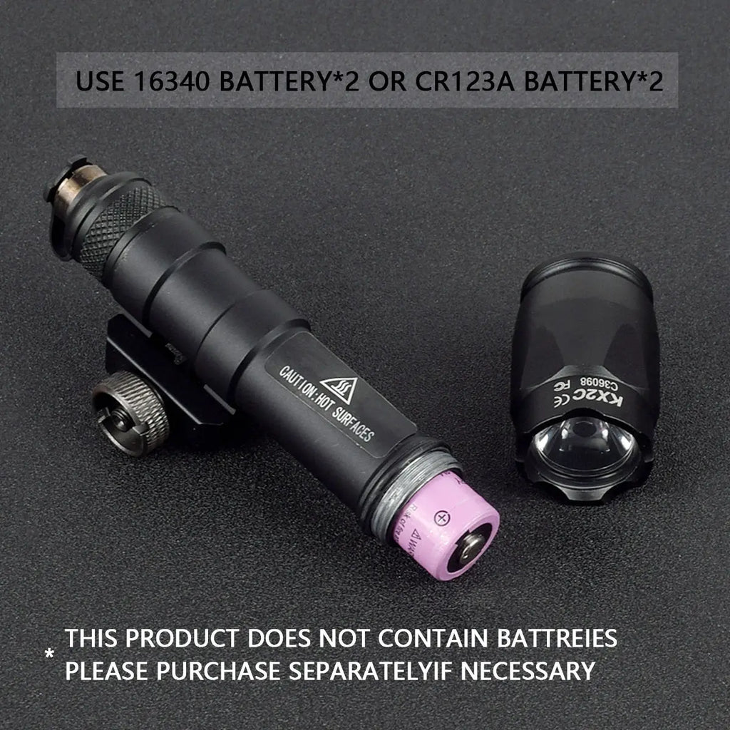 Tactical Scout Light With Dual Function Pressure Switch 600 Lumen