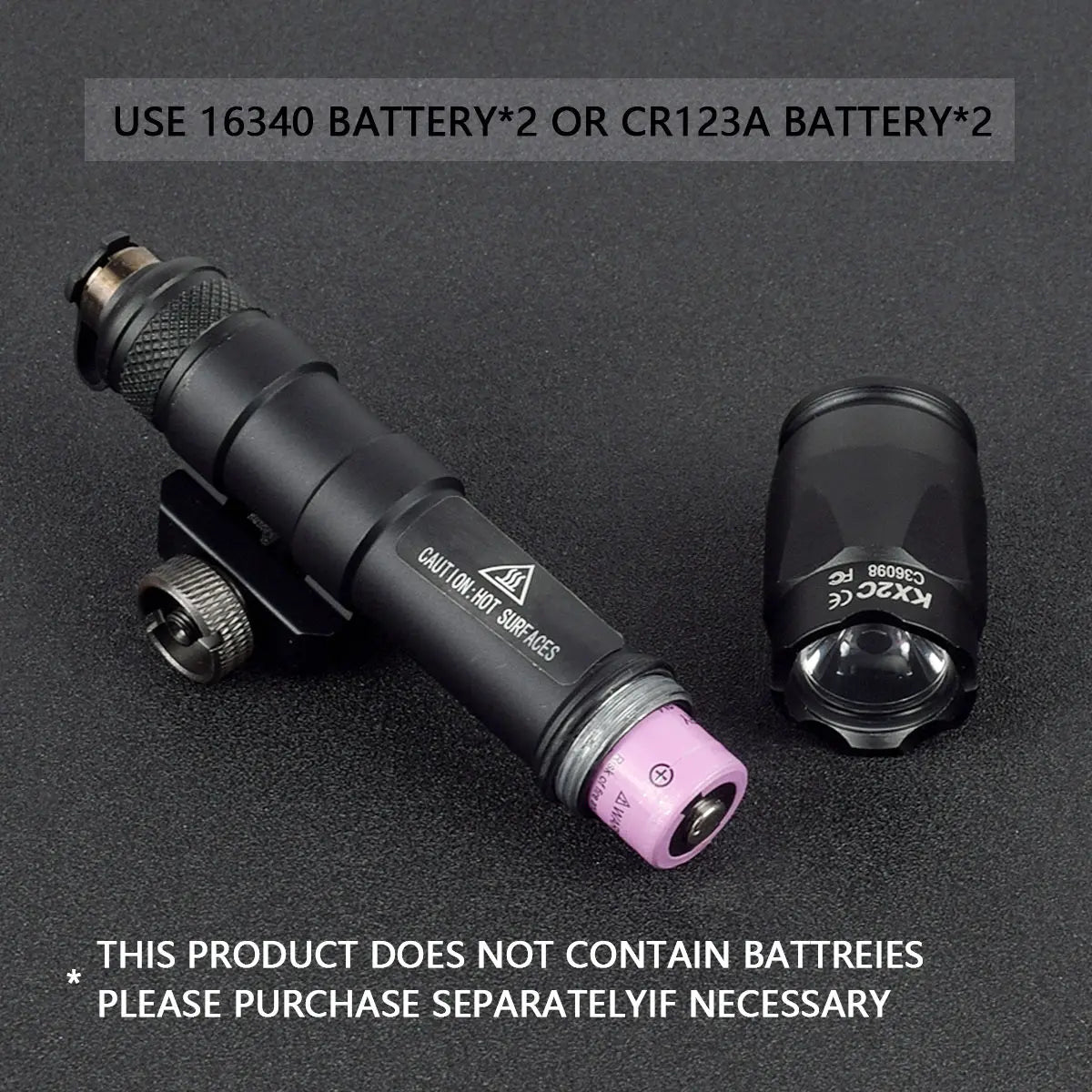 Tactical Scout Light With Dual Function Pressure Switch 600 Lumen