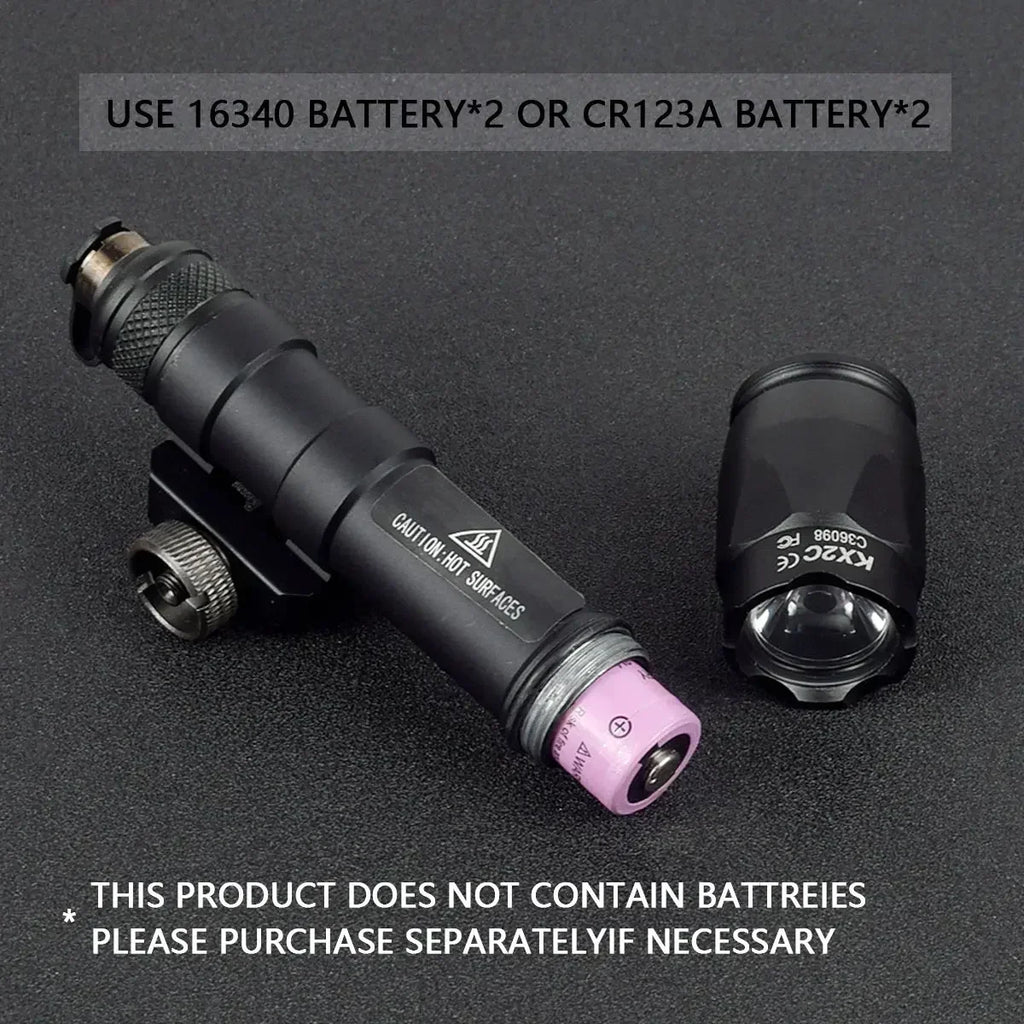 Tactical Scout Light With Dual Function Pressure Switch 600 Lumen