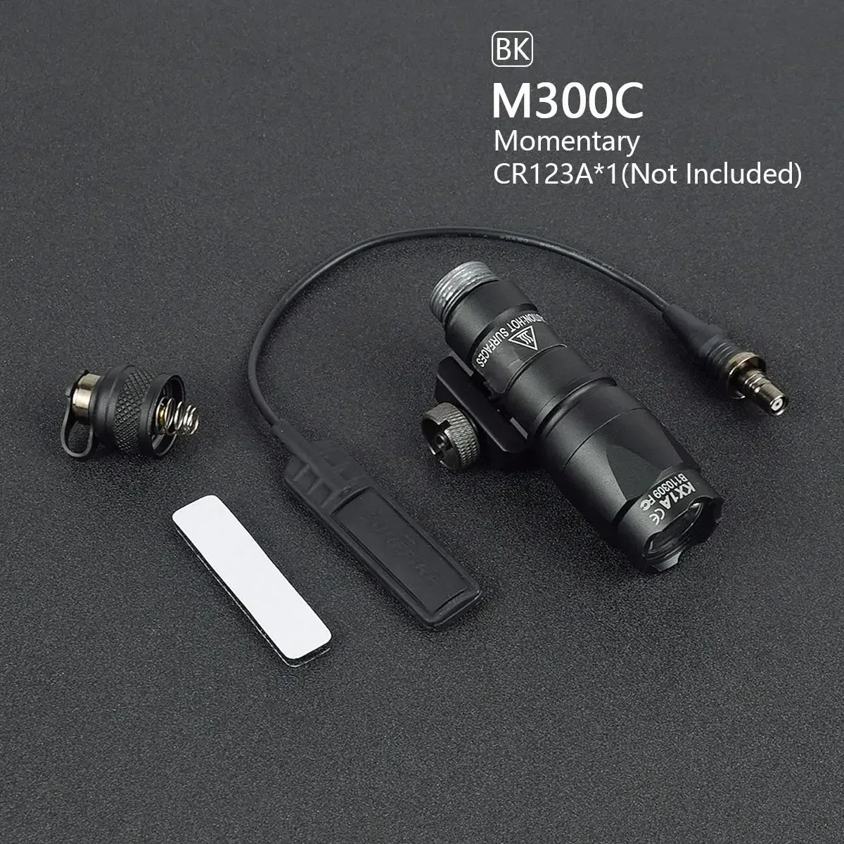 Tactical Scout Light With Dual Function Pressure Switch 600 Lumen