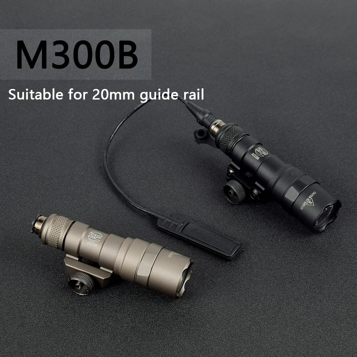 Tactical Scout Light With Dual Function Pressure Switch 600 Lumen
