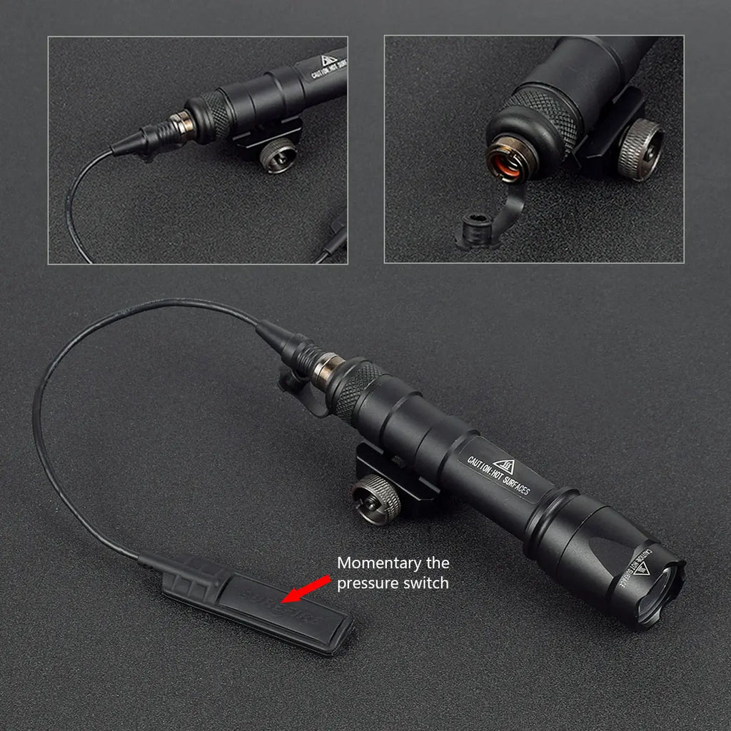Tactical Scout Light With Dual Function Pressure Switch 600 Lumen