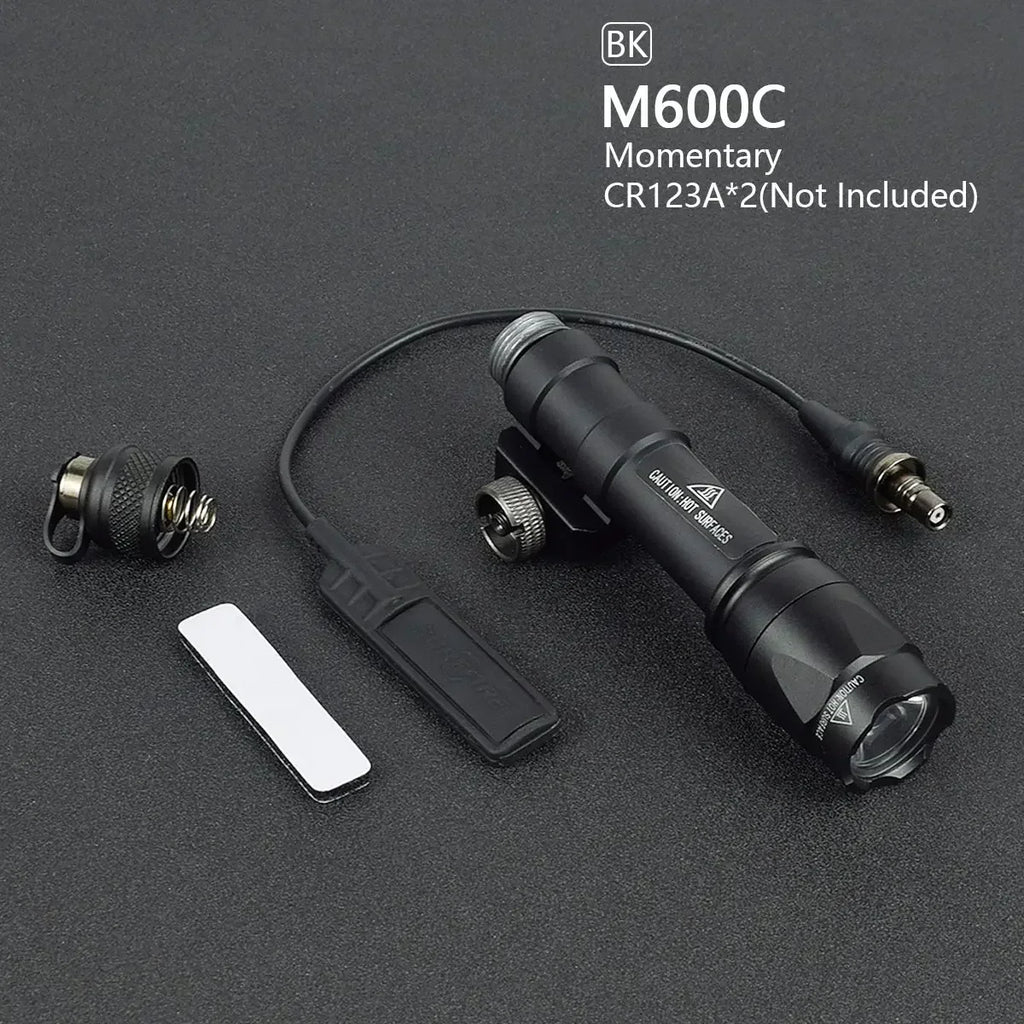 Tactical Scout Light With Dual Function Pressure Switch 600 Lumen