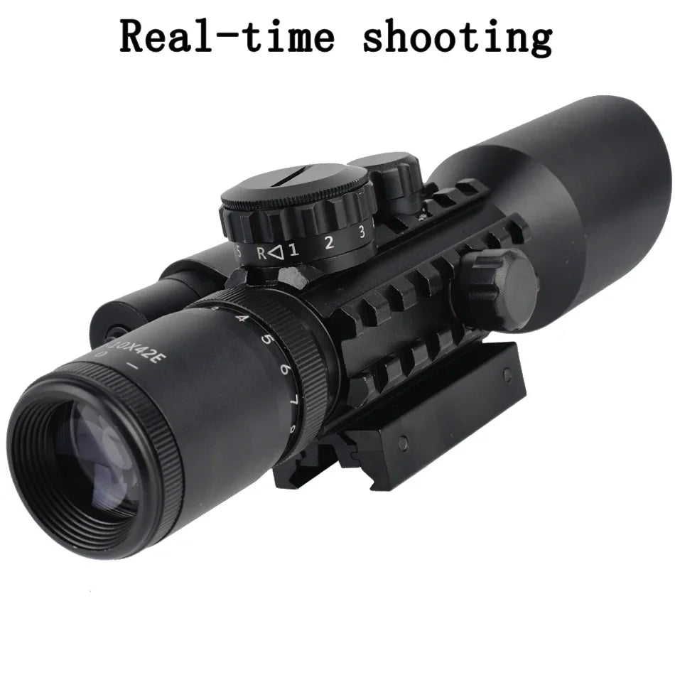 Illuminated Cross-Hair Reticle Scope w/ Laser