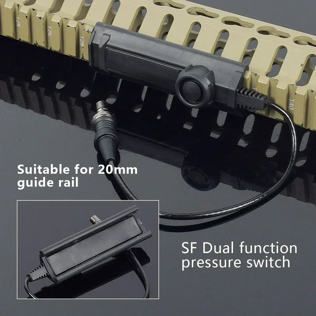 Tactical Scout Light With Dual Function Pressure Switch 600 Lumen