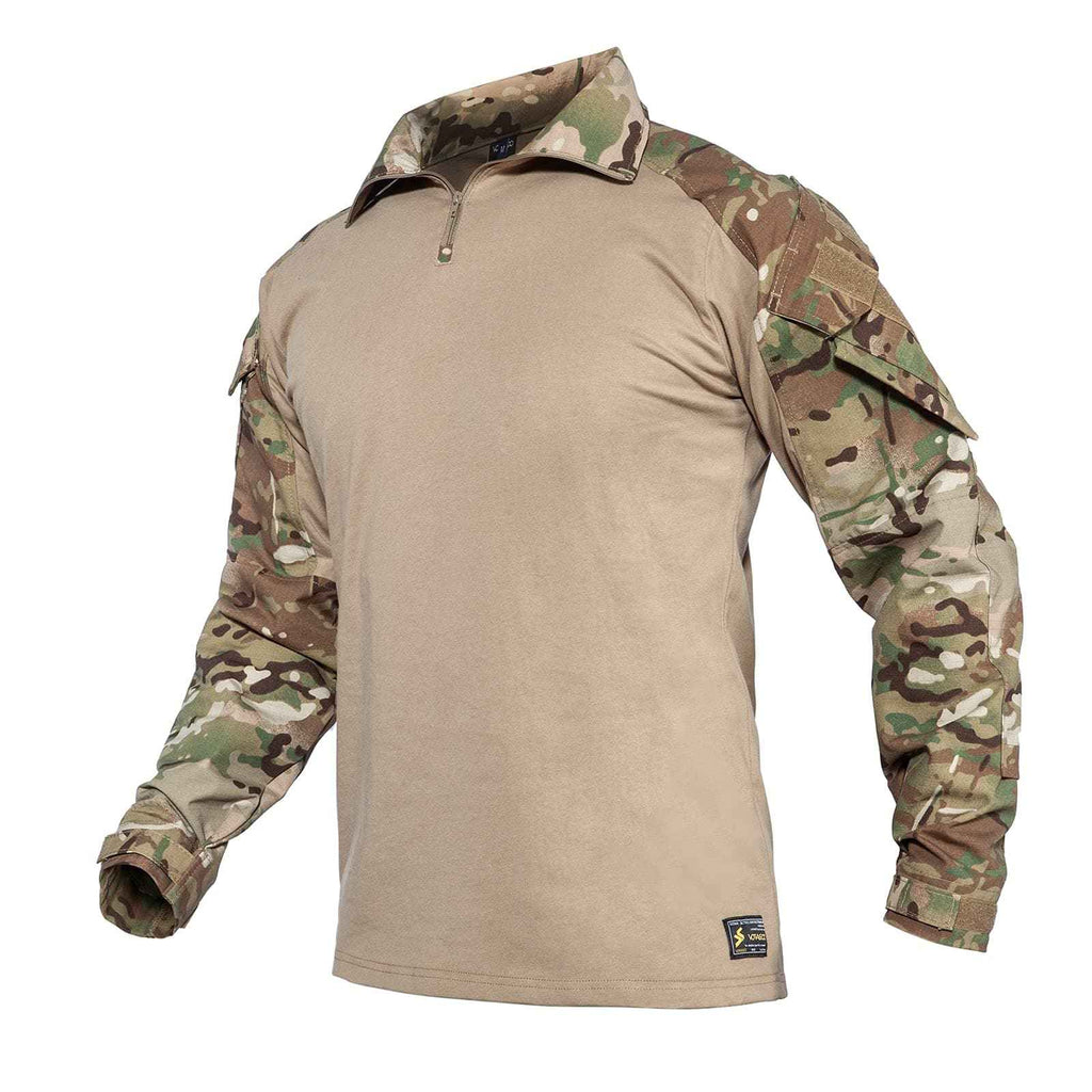Army Tactical Desert Combat Shirt with Elbow Pad Inserts