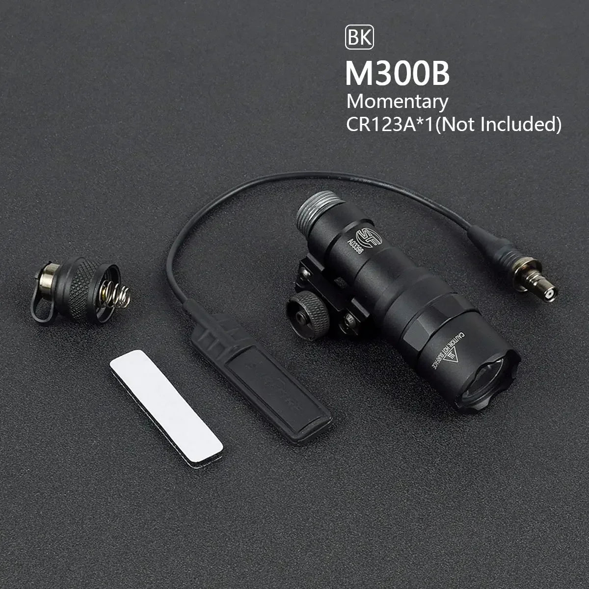 Tactical Scout Light With Dual Function Pressure Switch 600 Lumen