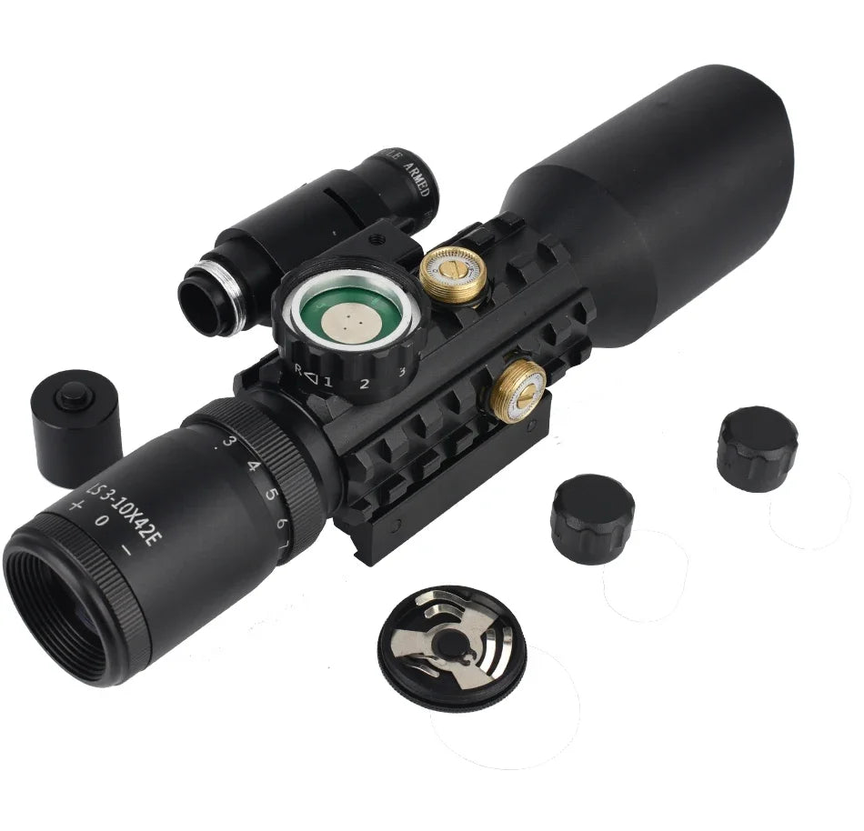 Illuminated Cross-Hair Reticle Scope w/ Laser