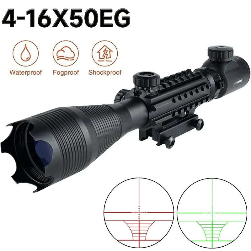 Tactical 4-16X50EG Scope w/ Red/Green Illumination