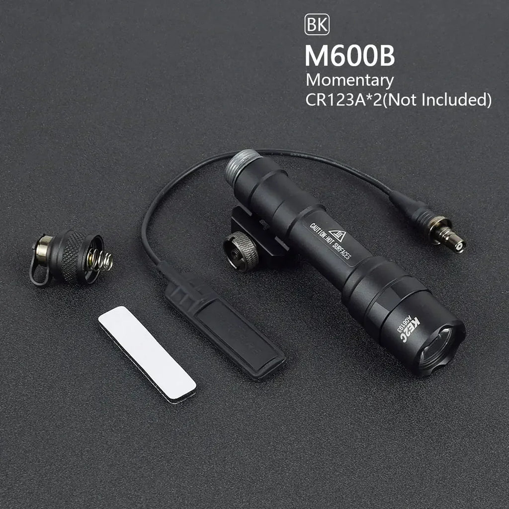 Tactical Scout Light With Dual Function Pressure Switch 600 Lumen