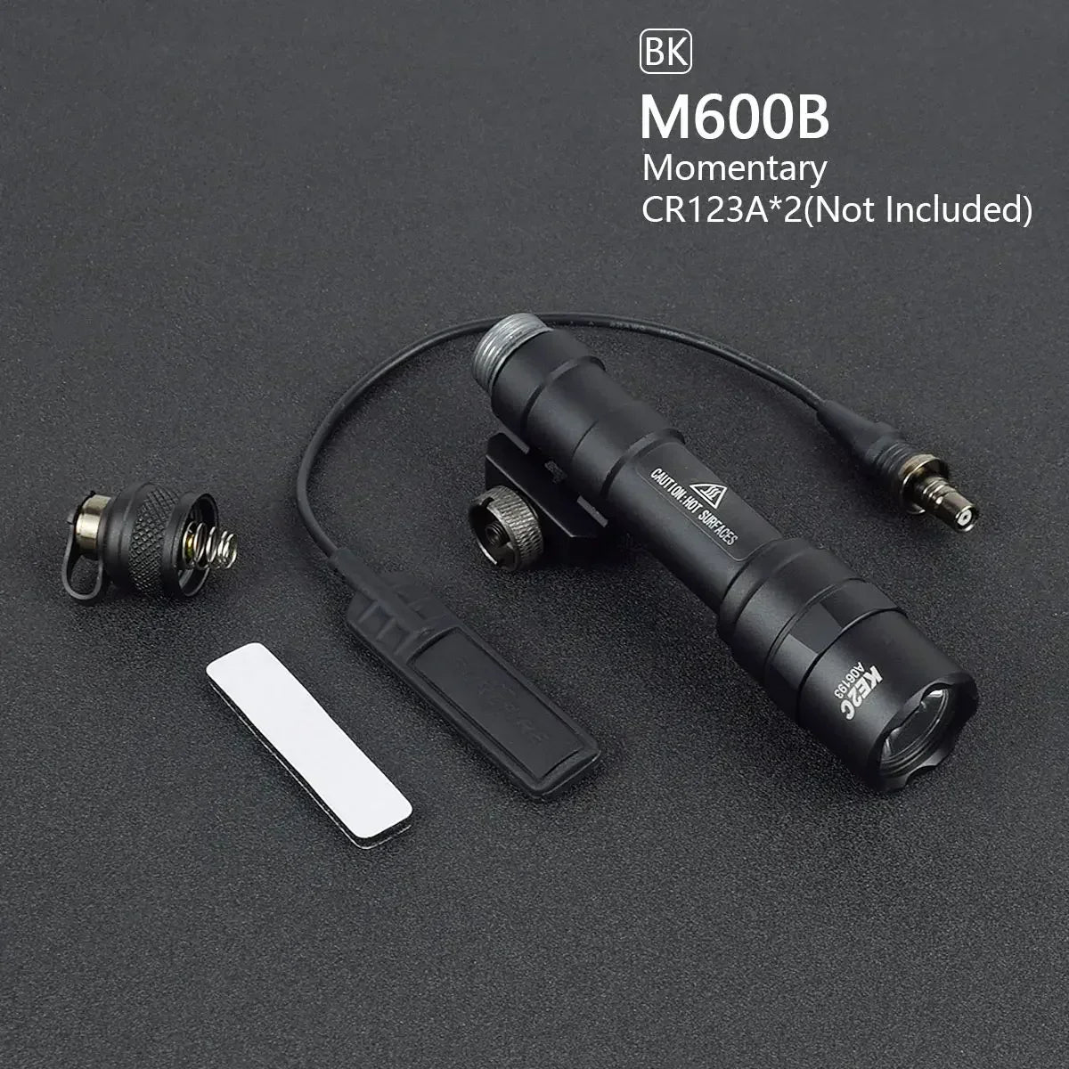 Tactical Scout Light With Dual Function Pressure Switch 600 Lumen