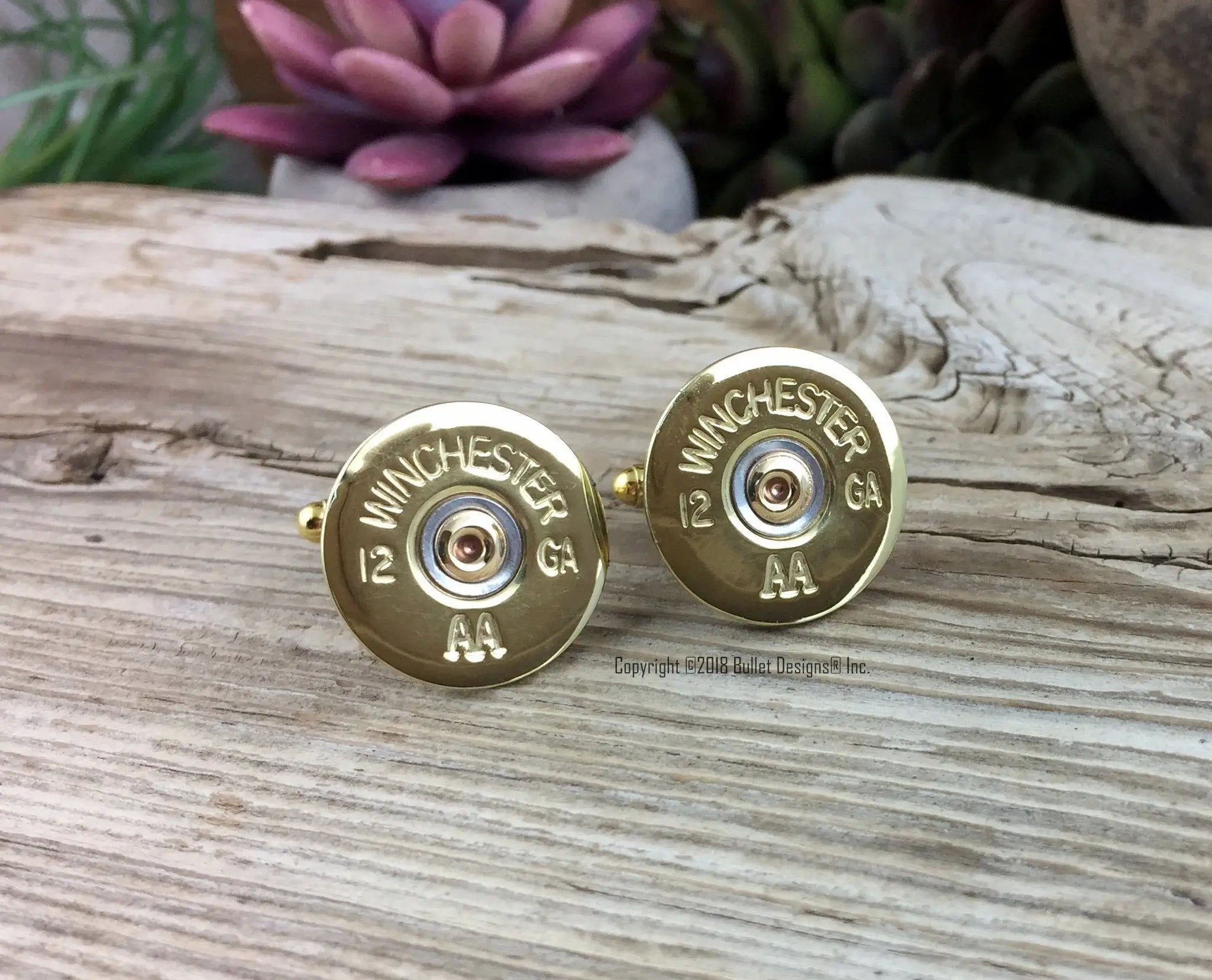 12 Gauge Shotgun Cufflinks