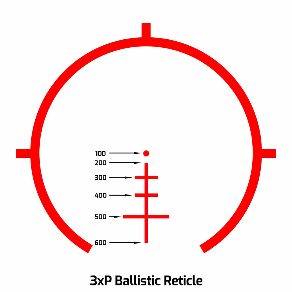 AT3 3xP 3x Prism Scope with Illuminated BDC Reticle