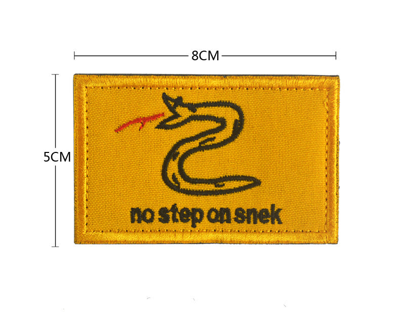 No Step on Snek morale Patch - Durable Embroidered Tactical Morale Patch for Collectors and Enthusiasts
