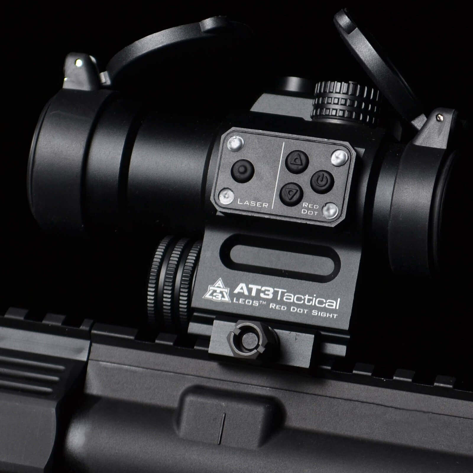 AT3 LEOS Red Dot Sight with Integrated Laser and Riser