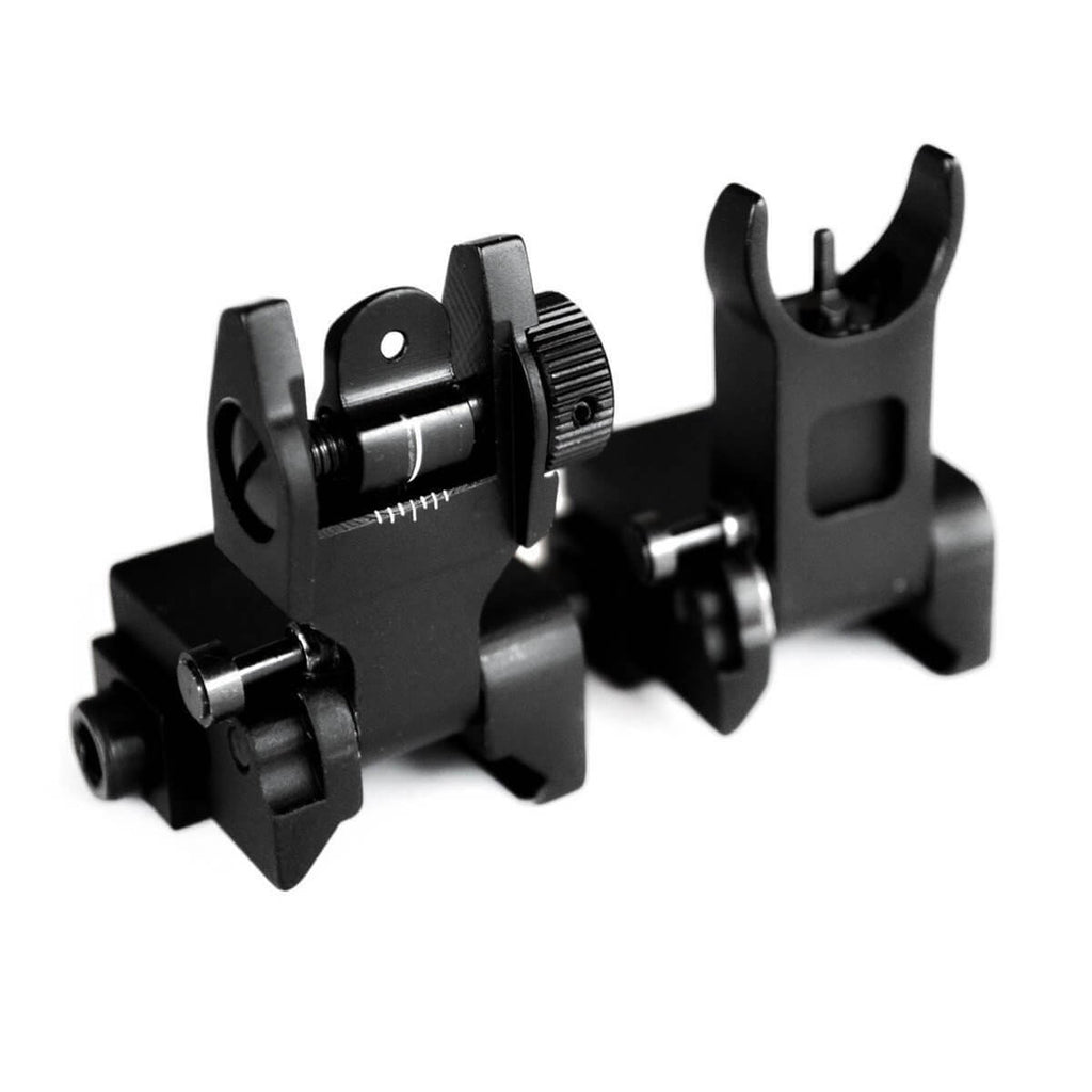 AT3 Pro Series Flip-Up Backup Iron Sights - Front & Rear Set