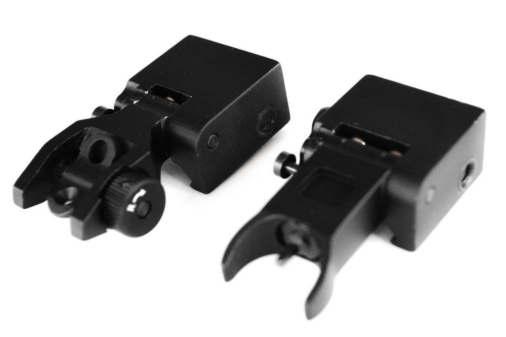 AT3 Pro Series Flip-Up Backup Iron Sights - Front & Rear Set