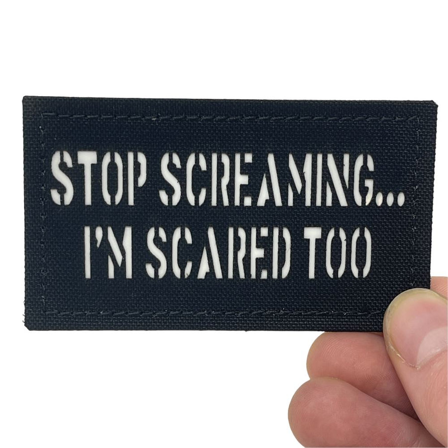 PatchPanel Stop Screaming I’m Scared Too Glow Patch + Sticker