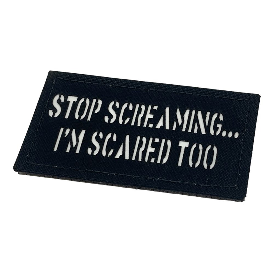 PatchPanel Stop Screaming I’m Scared Too Glow Patch + Sticker