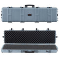 50" Hard Rifle Case, Lockable Rifle Case with Pre-cut Foams,Movable Gun Storage with Wheels, IP67 Waterproof & Dustproof Pistol Storage for Rifle, Shotgun, Airsoft Gun