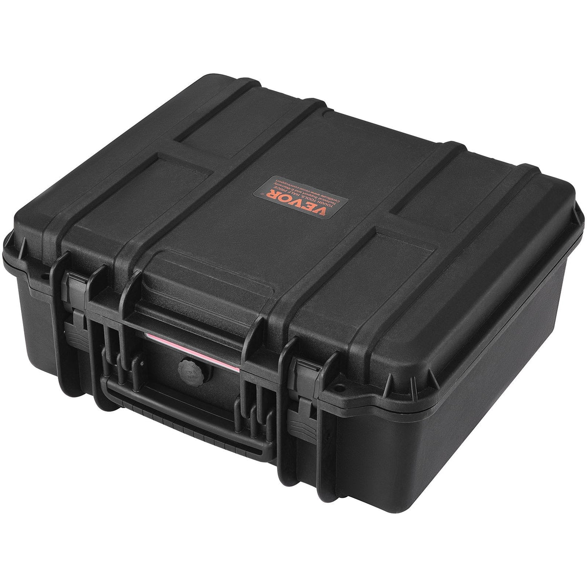 Hard Pistol Cases with Pre-cut PU Foam, Waterproof & Dustproof Hard Gun Case for 6 Pistol, 19.3×17.1×8.3 in Lockable Pistol Case, Black