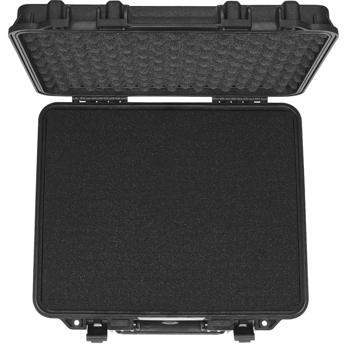 Hard Pistol Cases with Pre-cut PU Foam, Waterproof & Dustproof Hard Gun Case for 6 Pistol, 19.3×17.1×8.3 in Lockable Pistol Case, Black